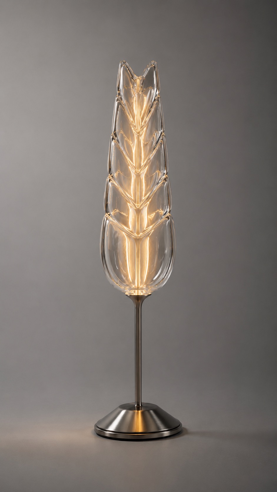 Yugoslavia Lamp studio photograph on gray background